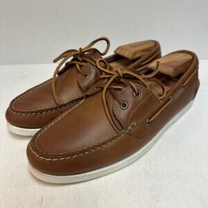 VGUC Oak Street Bootmakers Boat Shoe Moccasin Brown Chromexcel Made in USA 9.5 D